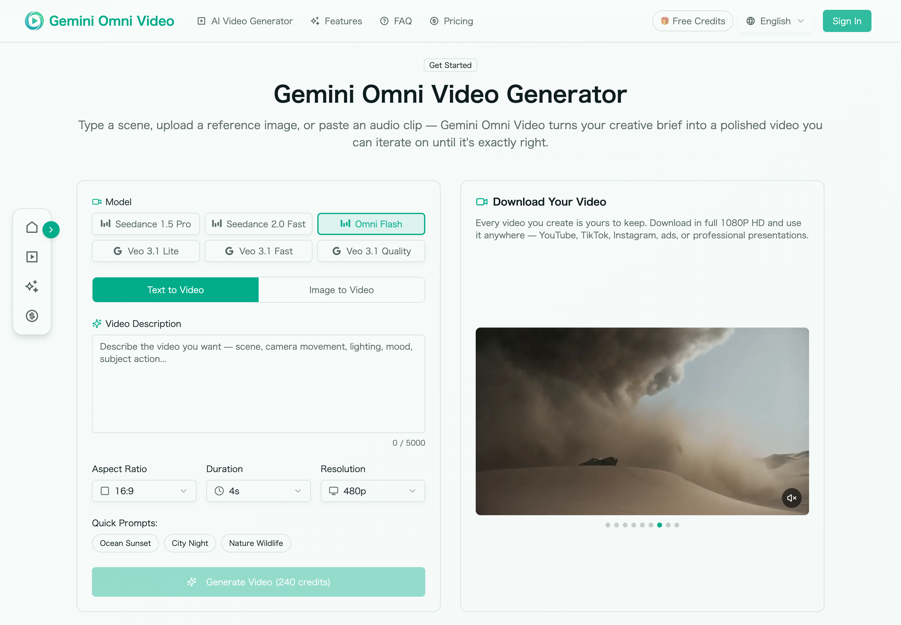 Gemini Omni Video - AI Video Generator