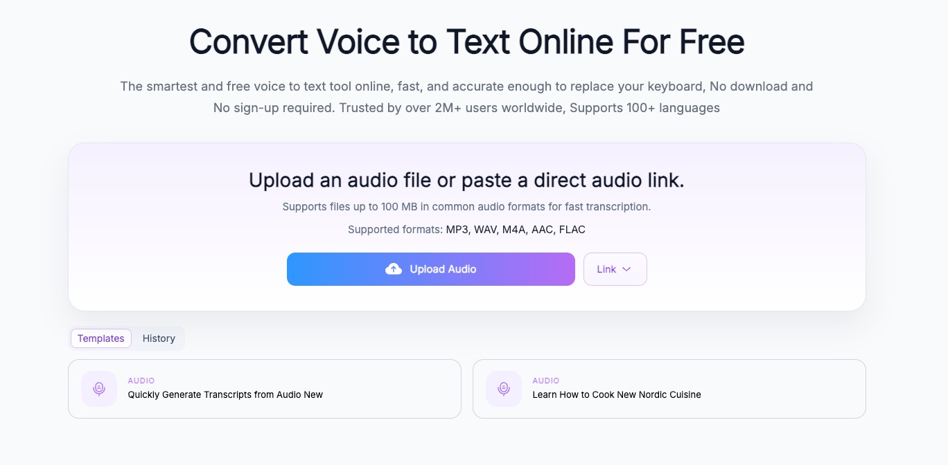 Audio Transcriber AI: Transcribe Audio