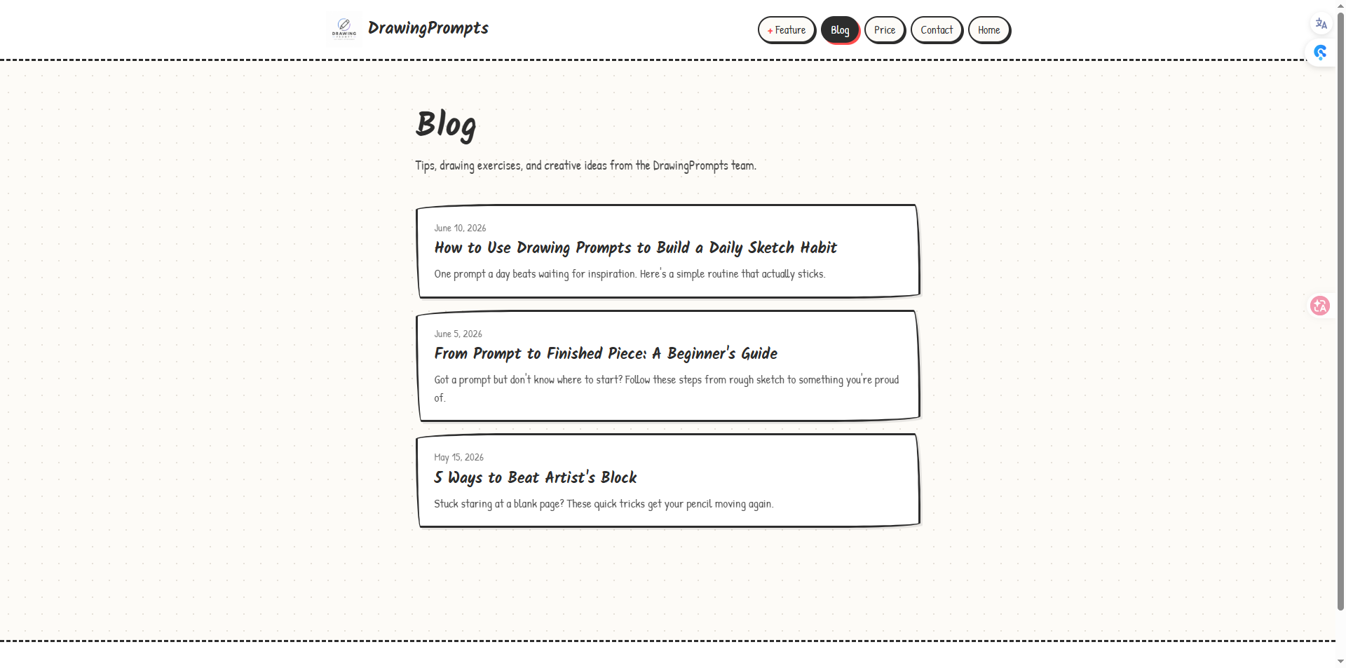 ai drawing prompts generator