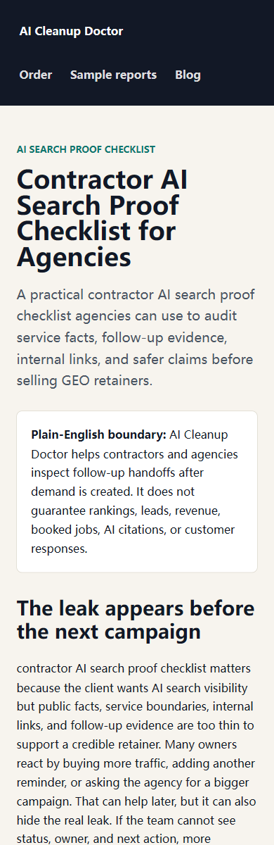 AI Cleanup Doctor
