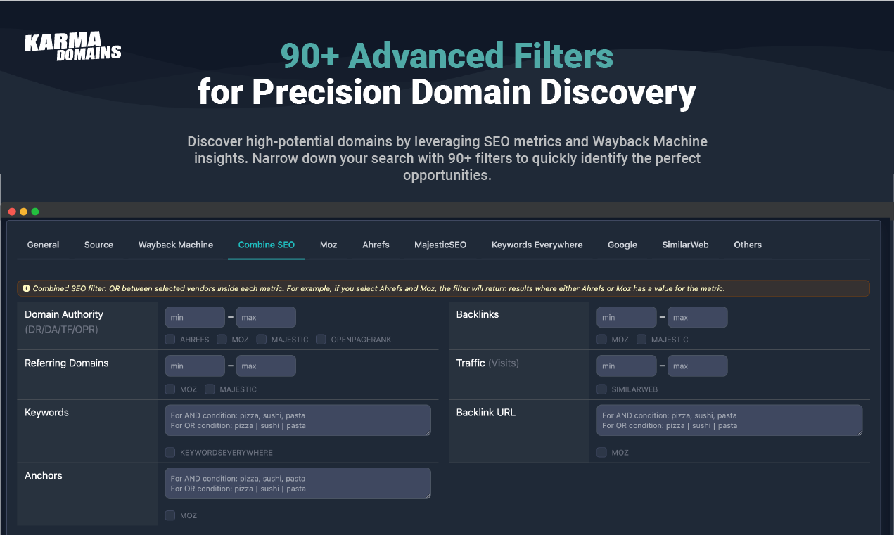 Karma.Domains: AI Search 7M+ Domains
