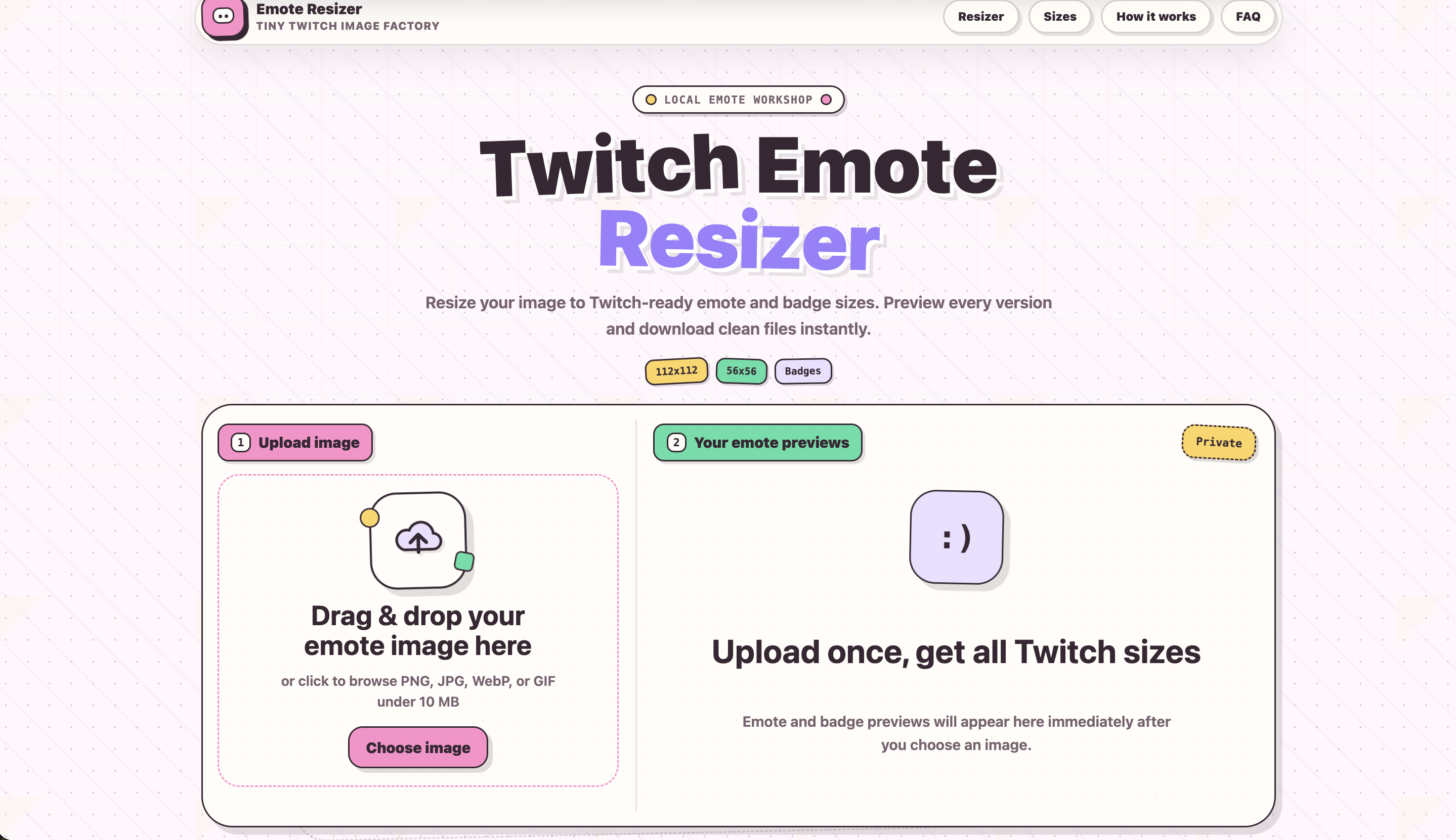 Twitch Emote Resizer