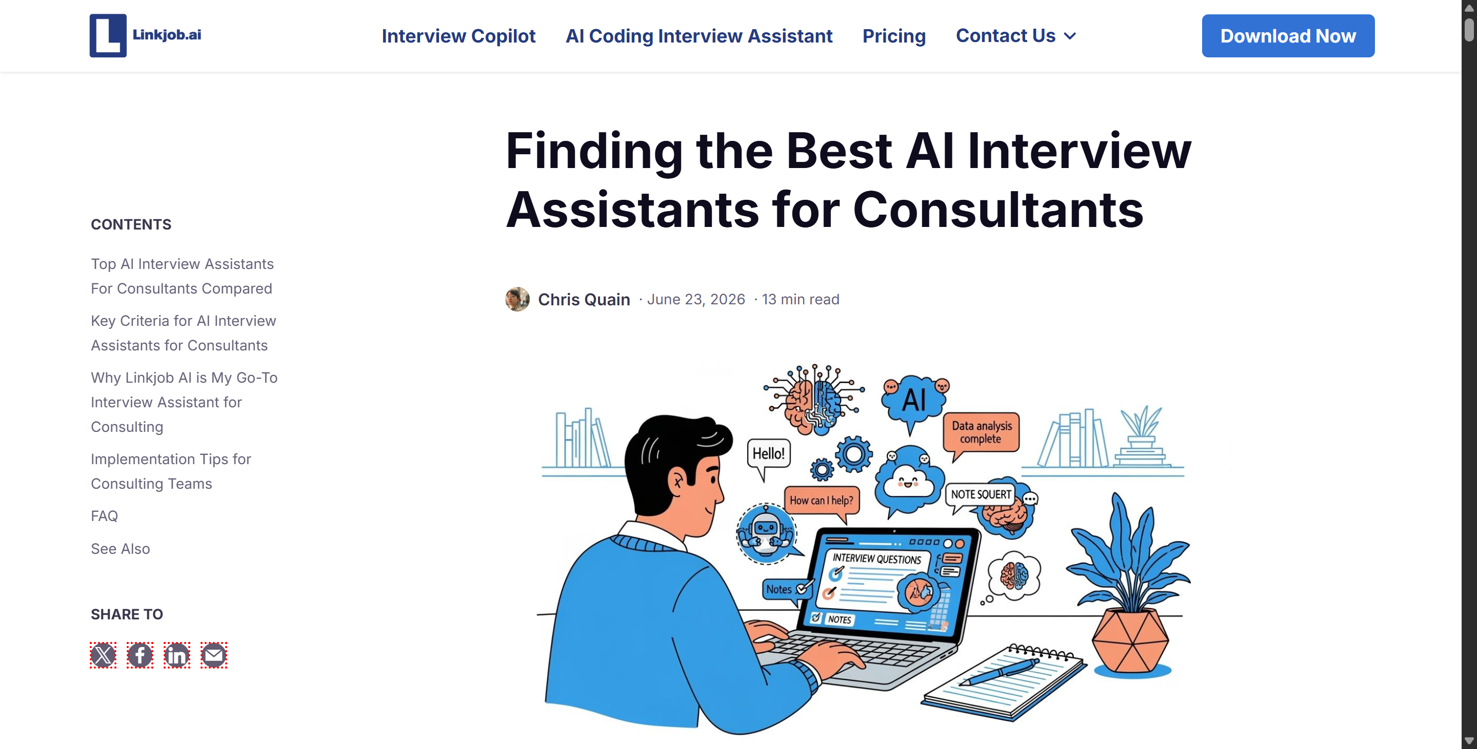 Best AI Interview Assistants for Consult