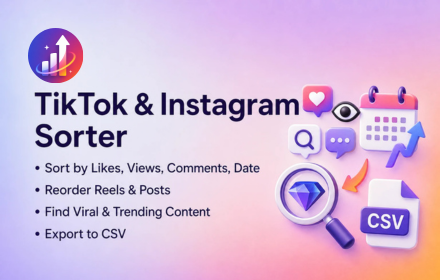 Sort Feed Chrome Extension - TikTok and