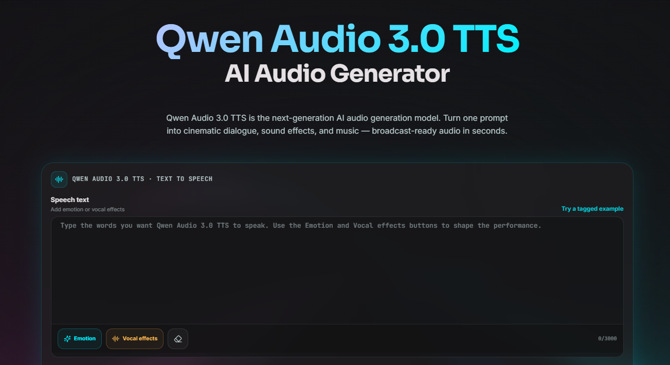 Qwen Audio 3.0
