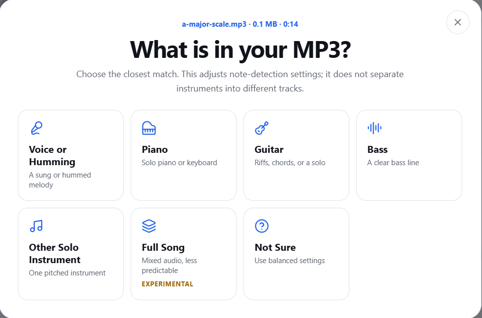 MP3 to MIDI