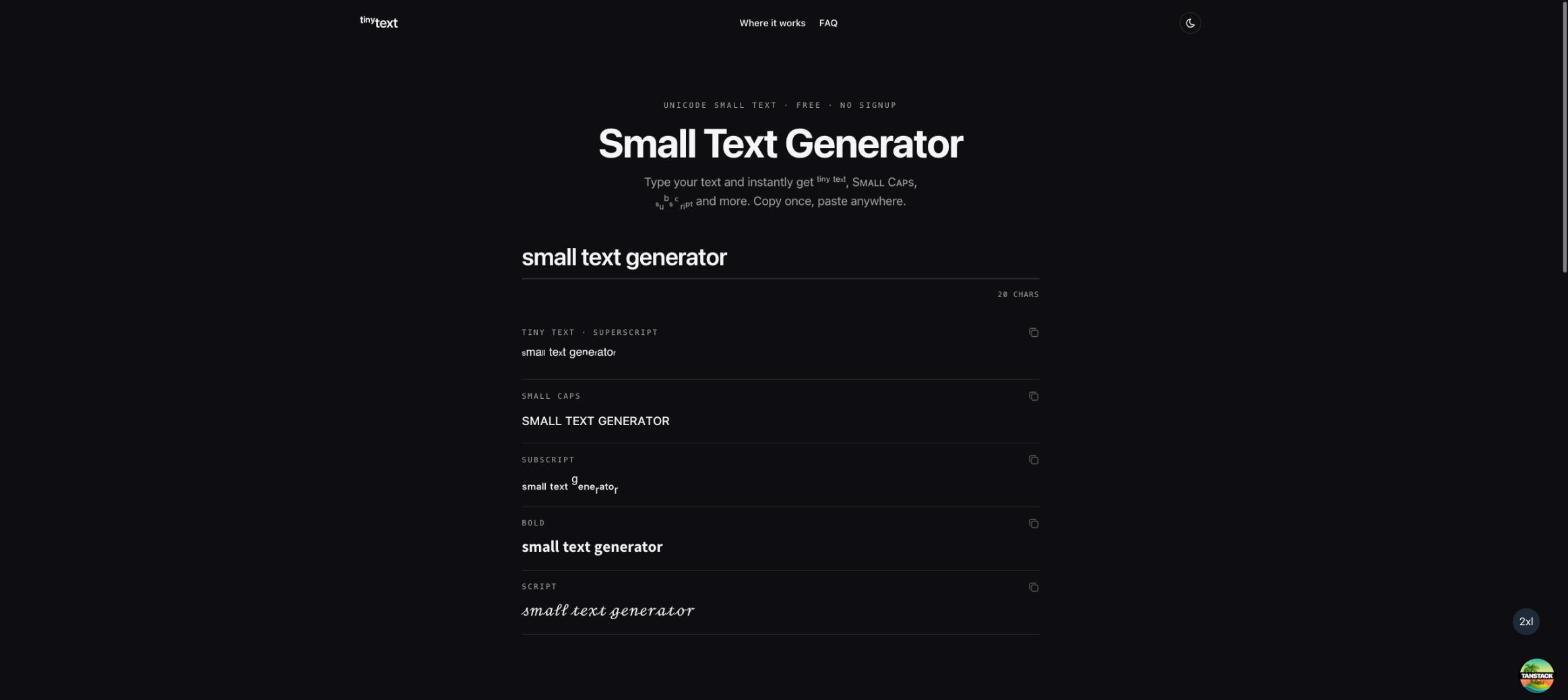 TinyText.io