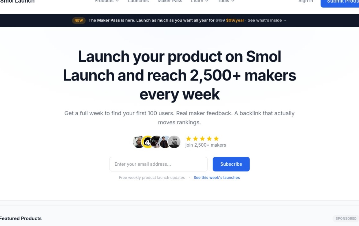 Smol Launch | Launch Your Product Weekly
