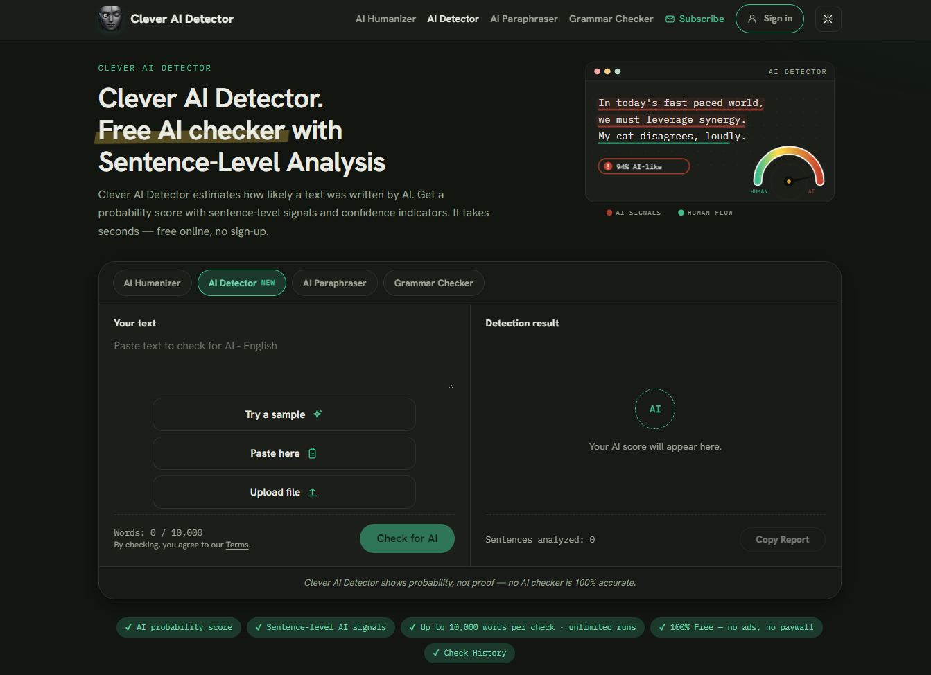 Clever AI Detector