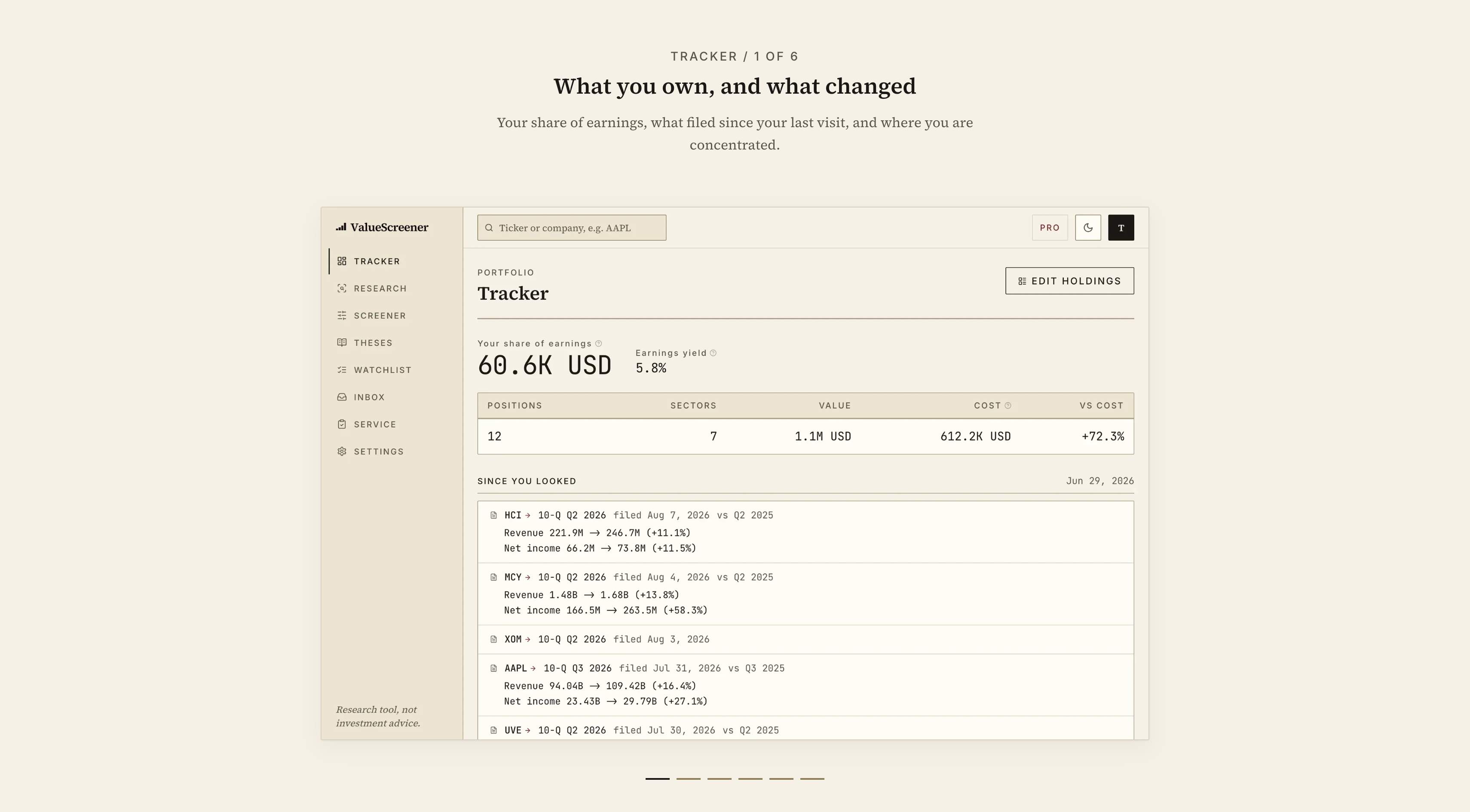ValueScreener