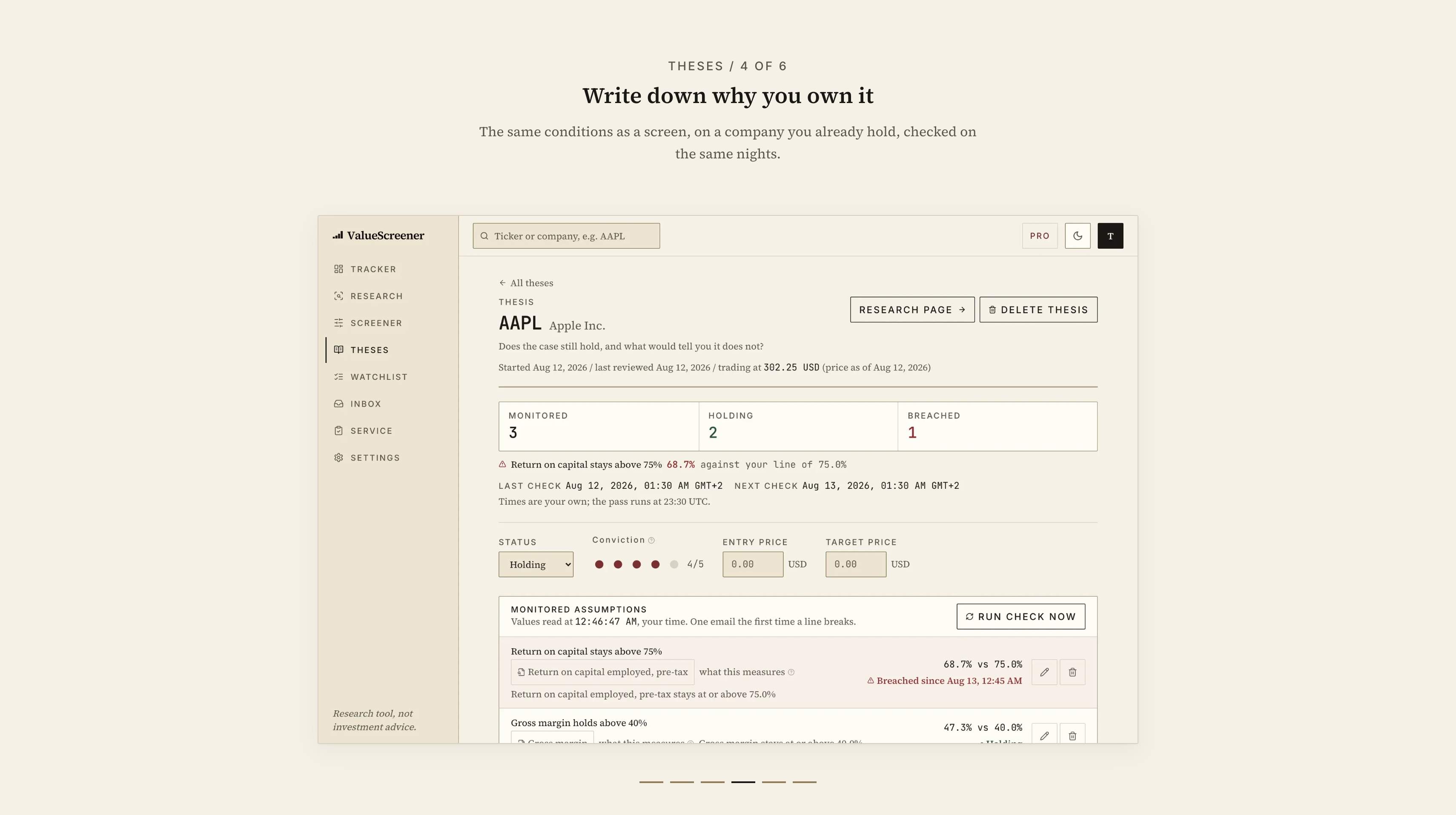 ValueScreener